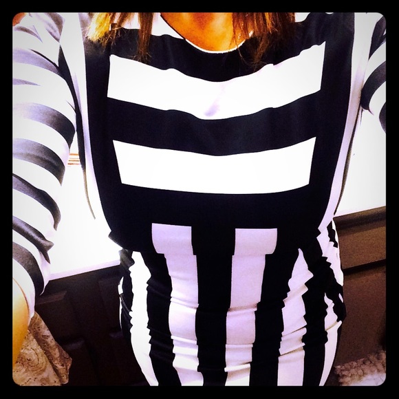 Black and white dress