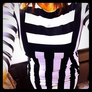 Black and white dress