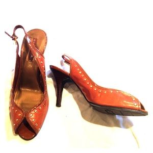 Bandolino peep toe sling back