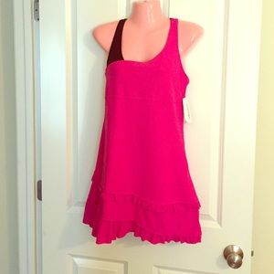 NWT Pink tennis dress with built in Bra