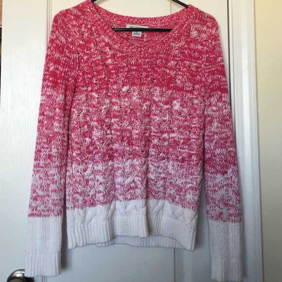 Pink/White Sweater