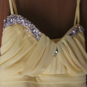 Yellow prom dress