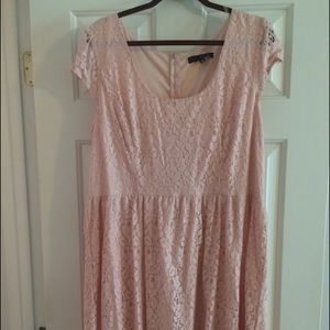 Dress, Pink lace, Sz 2X