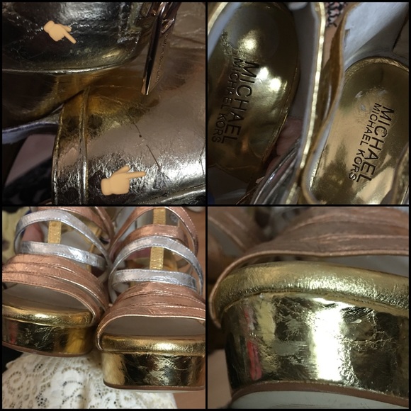 Michael Kors Gold heels - Picture 4 of 4