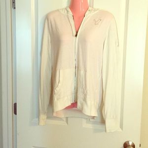 NWOT Lightweight Cream Hoodie