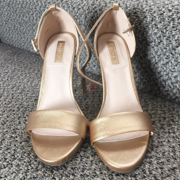 Forever 21 gold sandals