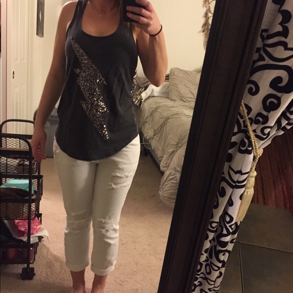 Express ⚡️tank top with lace back