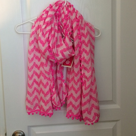 Lilly for Target pink chevron scarf