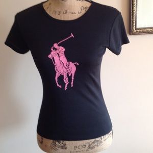 Ralph Lauren pink pony tee