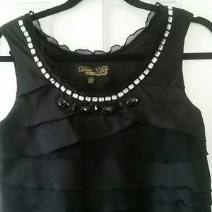 *Adorable embelished tiered boutique dress