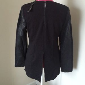 Stella & Jamie Tops - Stella & Jamie Rio Leather Sleeve Top Stella & Jamie Tops - Stella & Jamie Rio Leather Sleeve Top