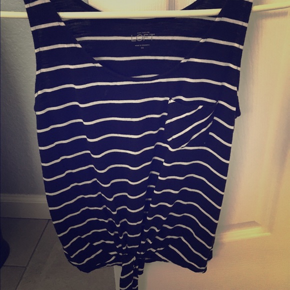 Black tie front tank