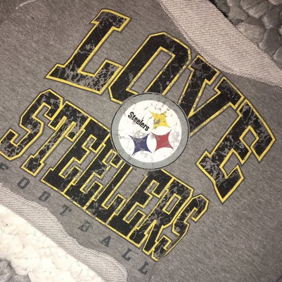 Tops - Steelers Cropped & Cut Top