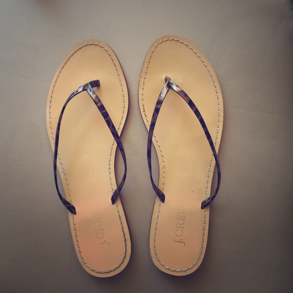 J crew sandals flip flop style size 8