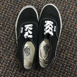 Black Authentic Vans