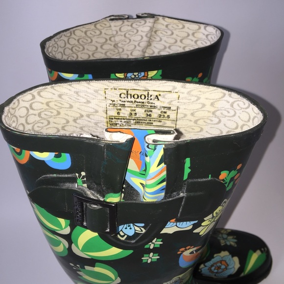 chooka butterfly rain boots