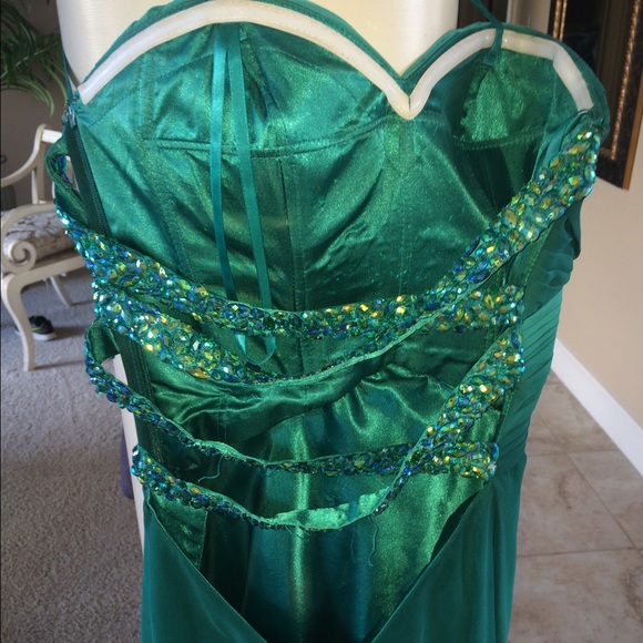 blue/green ombré prom dress - Picture 4 of 4