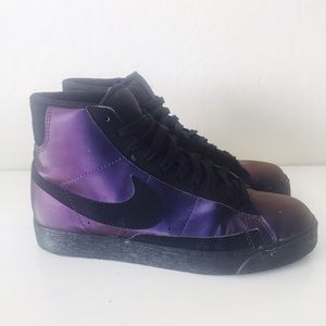 Purple Nike Blazers
