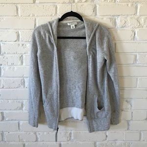 Banana Republic Cashmere Zipped, hooded sweater!