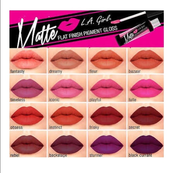 LA Girl Matte Pigment Gloss Playful Pink NWT - Picture 2 of 3