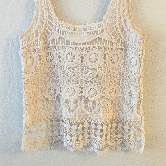 Pins and Needles Crocheted Top