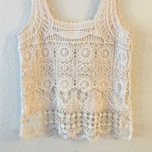 Pins and Needles Crocheted Top