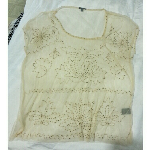 Creme Sheer Blouse