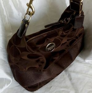 COACH H1159-F18039 Dark Brown Hobo Bag