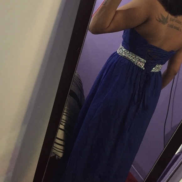 Beautiful royal blue gown(HP 4/23/16/ππ - Picture 3 of 3