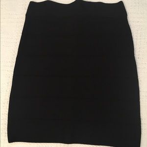bebe Bodycon / bandage black skirt.