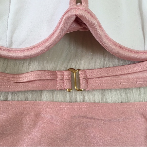 SOLD light pink and gold simple bikini set - Picture 4 of 4