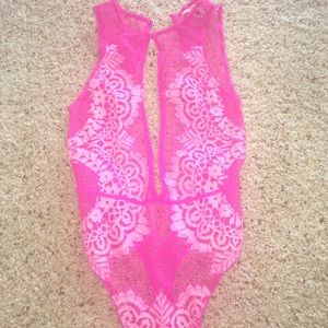 NEW Victoria's Secret mesh and lace bodysuit