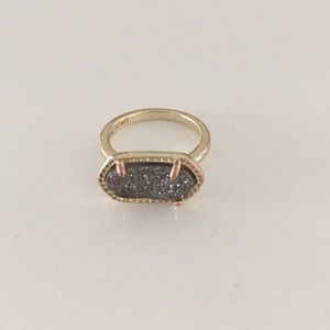 Ella Ring in Platnium Drusy