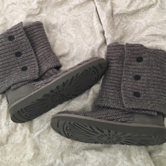Grey Knitted UGGs