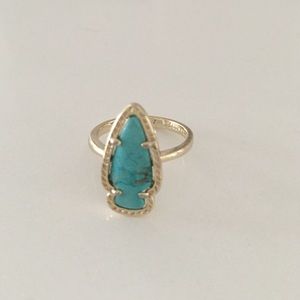 Skyline ring in turquoise