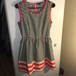 Black and White/Cream Stripped Dress - NEVER WORN