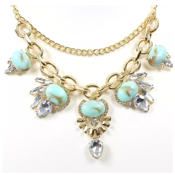 ‼️PRICE FIRM LAST CALL Layered Crystal Necklace D9 - Picture 3 of 4