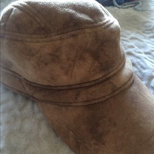 Hugo boss leather hat.