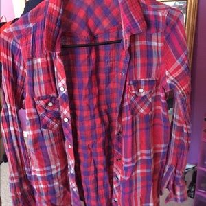 Plaid button down
