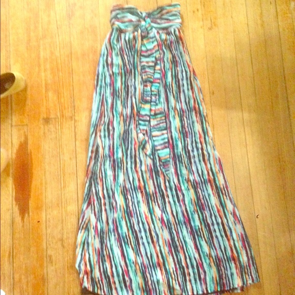 🚫Donated🚫Watercolor Striped Maxi