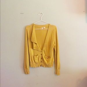 Yellow asymmetric sweater