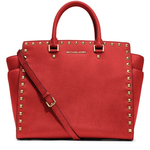 SOLD💥 Michael Kors Red Large Selma