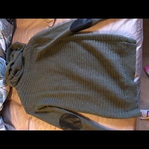 Army green sweater