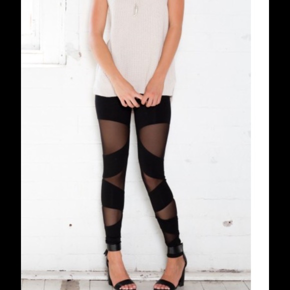 Showpo net mesh leggings size 12