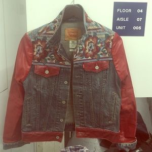Custom denim/leather jacket