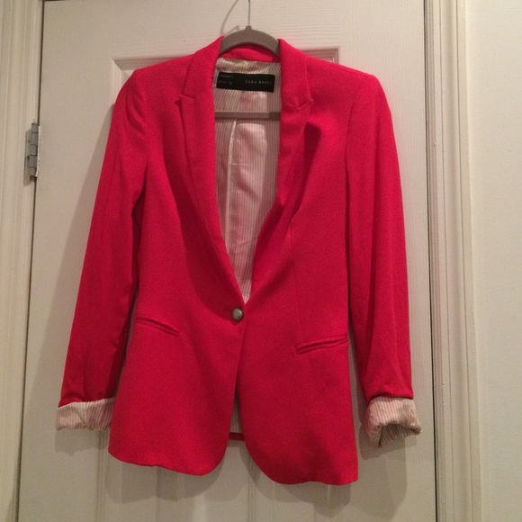 Zara Jackets & Blazers - Zara hot pink blazer