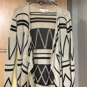 Tribal zig-zag cardigan