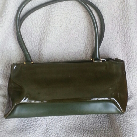 Vintage Sagi Italian Leather Handbag in Olive