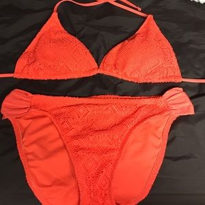 Bright Orange Bikini Top & Bottom