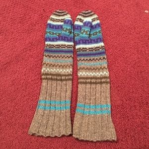 Long Patterned Mittens (Free People)
